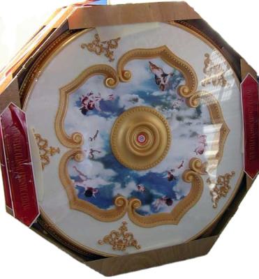 China Artistic Wholesale Luxury Square Medallion Ceiling Design Hotel Ceilings False Ceiling for sale