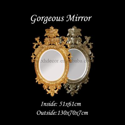 China Decorative empire style decorative mirror with urn and leaf motif hall mirror for sale