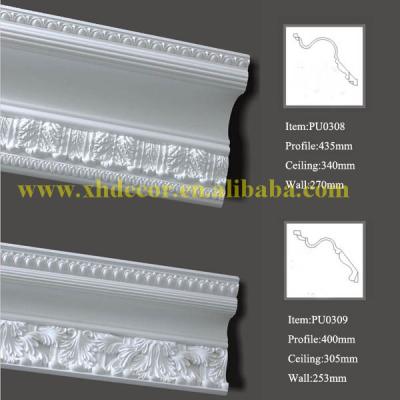 China 7.87feet Polyurethane Crown Moldings Can Be Painted Sideboard Crown Molding for sale