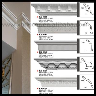 China Polyurethane Easy Installation Painted Grade Polyurethane Cornice Moldings PU Molding for sale