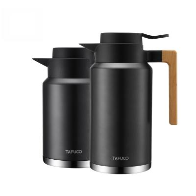 중국 Viable Factory 1.5L 2.0L Stainless Steel Carafe Direct Thermal Camping and Tea Coffee Outdoor Pot 판매용