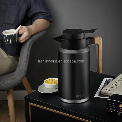 중국 1.5LWide Mouth Handle Industrial Easy Clean Stainless Steel Carafe Coffee Pot Drinks Vacuum Insulated Water Jug 판매용