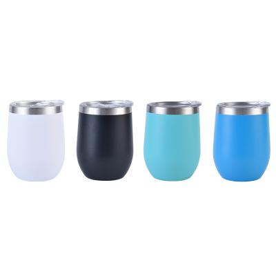 China Double Wall Vacuum Tumbler Mug Custom Stainless Thermal Steel Travel Insulated Wine Tumbler With Lid for sale