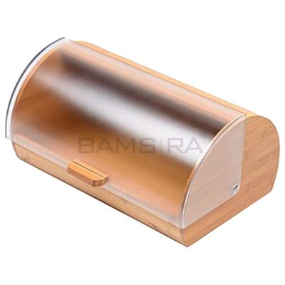 China Rolltop Sustainable Bamboo Bread Bin, Bread Holder, Bread Box /Bamsira_Factory for sale