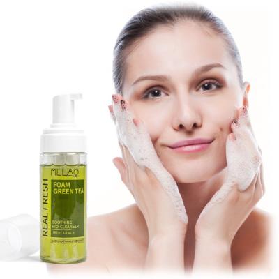 China Wholesale OEM Korea Private Label Detergent Green Tea Organic Deep Foaming Facial Cleanser Flaw Clearing Acne Oil Deep Foaming Cleanser (New) for sale