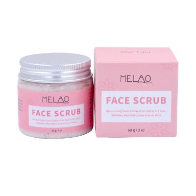 China Exfoliator MELAO Wholesale 100% Natural Organic Moisturizing Whitening Skin Care Scrubs Private Label for sale