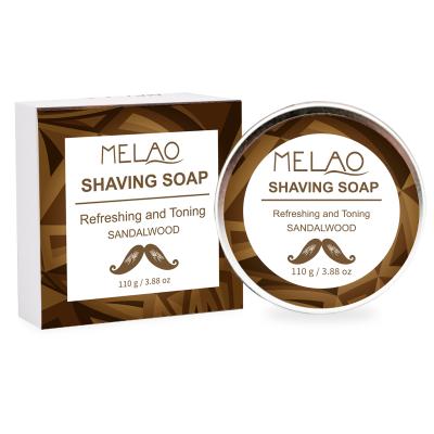 China MELAO Daily Skin Care Daily Shaving Soap - Sandalwood - Simply The Best Luxury Shaving Cream - Tallow - Dense Lather with Fantastic Scent for for sale