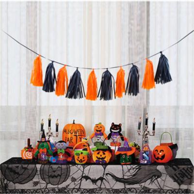 China Halloween DIY Paper Tassels Hanging Decoration For Party / Hanging Paper Tassel Halloween Use for sale