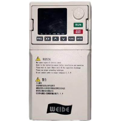 China WEIDE C500 Series 0.75KW VFD 2.1A Vector Control Output High Quality Inverter 3 Phase Variable Frequency Inverter 212*95*154 for sale