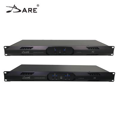 China DARE 1U Class D professional power amplifier digital power amplifier global voltage 110V big power amplifier for sale