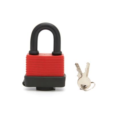 China Melaleuca Plastic Encapsulated Ordinary Iron One-Character Key Lock for sale