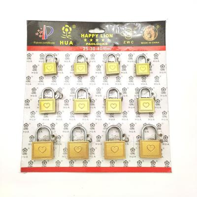 China Fast delivery custom design 40mm iron 4keys lock shackle padlock Yiwu image item school new pcs MIX for sale