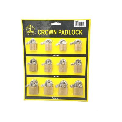 China Spray Copper Color Lock Padlock Yiwu Market Pujiang Factory High Quality Mix for sale