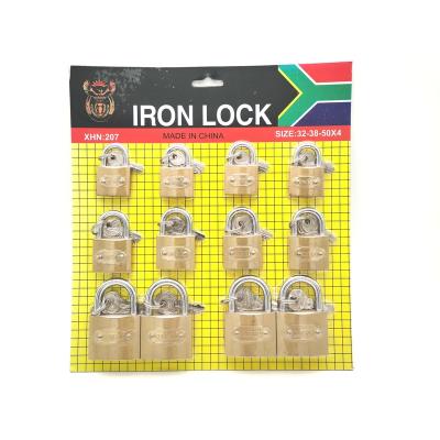 China Jet Yellow Gold Copper Color Lock Padlock Combination Suction Card Yiwu Market Pujiang Factory High Quality Mix for sale