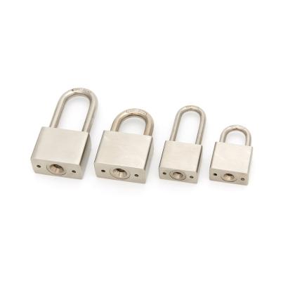 China 304 Stainless Steel Blade Key Stainless Steel-Copper Square Padlock for sale