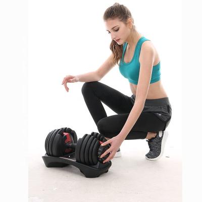 China Weight Plate Automatic Bodybuilding Household Weightlifting Equipment Combination Quick Adjustable Dumbbell for sale