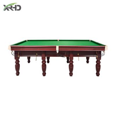 China 7/8/9ft hot indoor cheap billiard pool table snooker pool table leather pocket game snooker table for sale