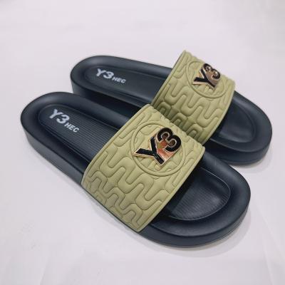 China Cushioning New Style Custom Rubber Slippers Custom Slipper Cozy Rubber Pu Slipper Women Custom Slides Sandals for sale