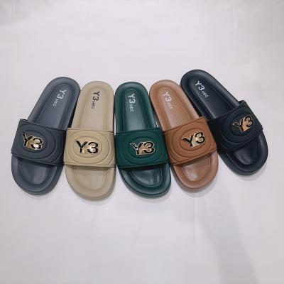 China Cushioning Women's Slippers Designer Wholesale 2023 Summer Fashion PU Slipper Designer Luxury Slipper Slides For Women for sale