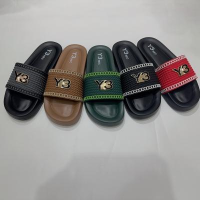 China Cushioning Hot sale custom logo PU spa bath slide sandal slipper for men and women for sale