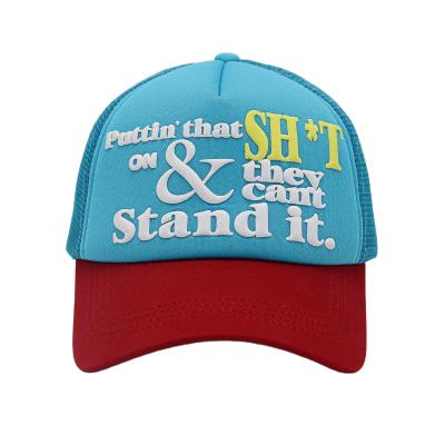 China Foam Embroidery JOINT Brand 3 d GT Logo Custom Mesh Trucker Hat for sale