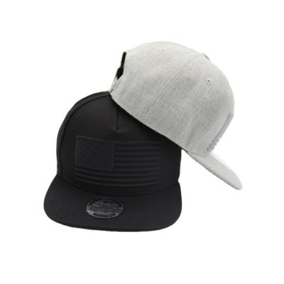 China Universal Belief 5 Panels 3 D Flat Visor Cotton Material Embroidery Brim Snapback Hats for sale