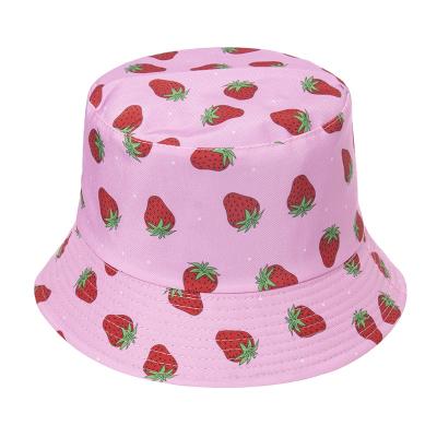 China Fashion Designer Reversible Custom Logo Allover Printed and Cotton Fisherman Bucket Hat With Embroidered Private Label Label for sale