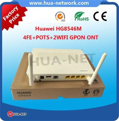 China White plastic 100% Original New HUAWEI EchoLife GPON ONU/ONT HG8546M 4FE+POTS+2WIFI+USB with competitive price for sale