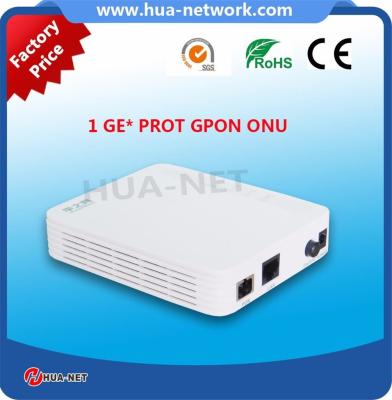 China Plastic White Mini box FTTH ONU/Fiber  ONU 1GE GPON Router ONU/ONT with ZTE Chipset for sale