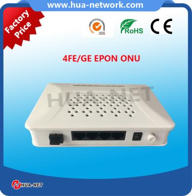 China China factory price for White plastic box 4GE EPON/GEPON ONU Fiber optic ONU Router ONU FTTH ONU for sale