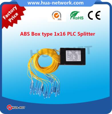 China High quality 1x16 ABS Type Optic Splitter EPON/GPON PLC Splitter Module Fiber Optic Plc with SC/UPC for sale