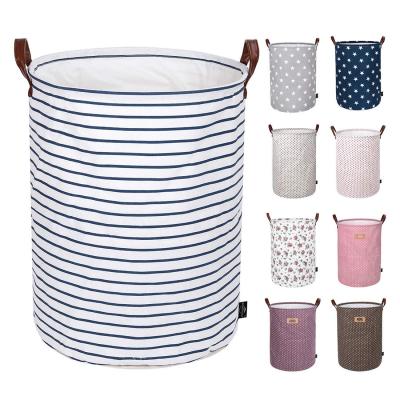 China Viable Reusable Foldable Canvas Storage Basket New Product Ideas Canvas Fabric Storage Basket Waterproof for sale