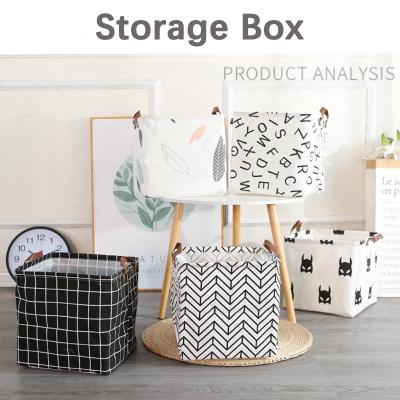 China Canvas Viable Quality Cube Organizer Toys Clothes Household Folding Storage Boxes for sale