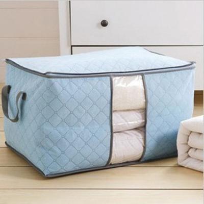 China Super Large Clothes Storage Bag Household Quilt Sustainable Non-woven Storage Bag Large Clothes Storage Bags for sale