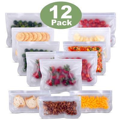 China 10 Pack Viable Reusable Leakproof Zipper Silicone Breast Milk Storage Bags Square Food Storage Bag for sale