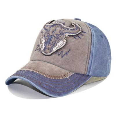 China 2020 New COMMON Hat High Quality Washed Cotton Hat For Mens Retro Cowboy Baseball Cap for sale