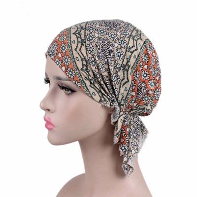 China Image Newcomer Women Chemo Hat for Hair Loss Cancer Patients Headwrap Chemo Caps for sale