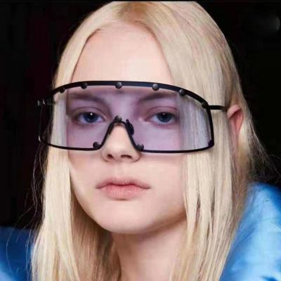 China Fashion Sunglasses Wholesale Multi Colors Rolling Oversized Women Men Hip Hop Sunglasses Punk Sunglasses for sale