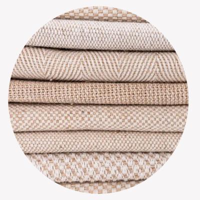 China High Quality 55% Jute 45% Cotton Eco-friendly Woven Fabric Shrink-Resistant For Home Textile Garment for sale