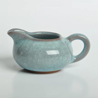 China Good Quality Stocked Teapot , Chinese Ceramic Colored Ice Squeaking Cups Fair Gongdaobei for sale