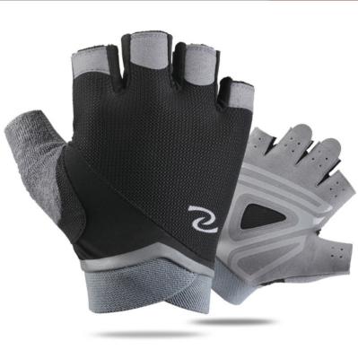 China Half Finger Unisex Cycling Gloves Anti Slip Gel Breathable Protective Mountain Cycling Gloves for sale