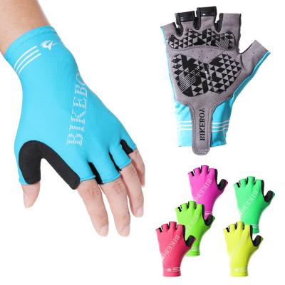 China Fingerless Breathable Fitness Gloves Unisex Non-Slip Cycling Cycling Men's Gloves for sale