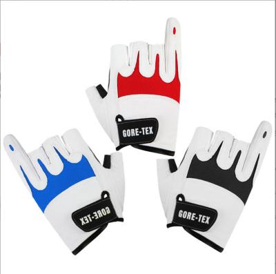 China Selling Non-slip Like Hot Cakes Soft Breathable And Easy To Clean Three Finger Fishing Gloves for sale