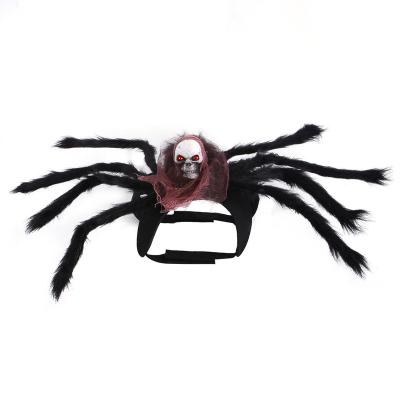 China 2021 New Spider Pet Stored Creative Chest Back And Dog Skull Harness Pet Costume Halloween Cat for sale