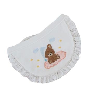 China Cute Stocked Baby Bear Embroidered Dog Bib Pet Bandana for sale