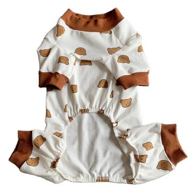 China New Korean Dog Clothes Pet Clothing Teddy Stocked Quadruped Hoodie for sale