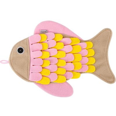 China Sniffing Blanket Viable Shape Fish Cat Toy Play Sniffing Mat Training Toy for sale