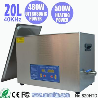 China Non-Toxic 820HTD 20L Lab Equipment Ultrasonic Cleaning Digital Heating Bath for sale