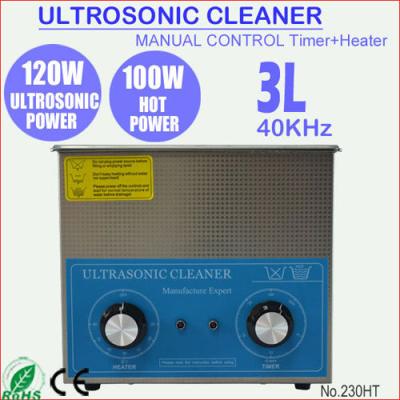 China Non-Toxic 120W Ultrasound Seal Machine Ultrasonic Cleaning 3L Tank For Dental 230HT for sale