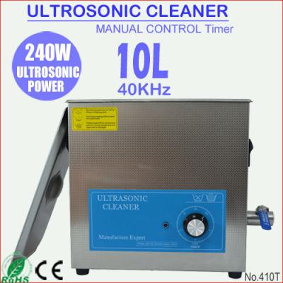 China 10L non-toxic Ultrawave cleaner ultra Sonic Vibration Machine for 410T engine parts for sale